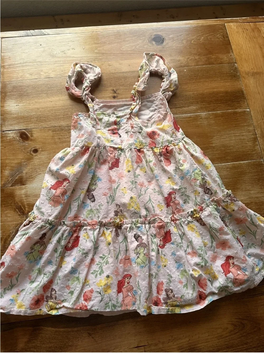 Girls Disney Princess Dress 5t Floral Tiered Sundress in Soft Pink